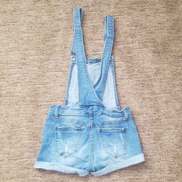 Ripped Jean Overalls - Picture 2 of 2